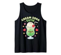 Cute Cream Soda Cutie Kawaii Japanese Retro Cafe Aesthetic Tank Top