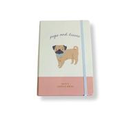 Cute CREATIONS A5 Notebook Hardcover, Journal lined for Writing, Working, Study, Planning, Diary, Journaling, Gift with Cute Dog Design (1, Pug)