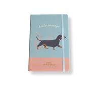Cute CREATIONS A5 Notebook Hardcover, Journal lined for Writing, Working, Study, Planning, Diary, Journaling, Gift with Cute Dog Design (1, Dachshund)
