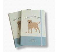 Cute CREATIONS A5 Notebook Hardcover, Journal lined for Writing, Working, Study, Planning, Diary, Journaling, Gift with Cute Dog Design (2, Labrador)