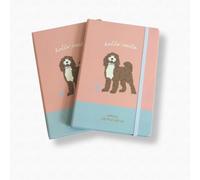 Cute CREATIONS A5 Notebook Hardcover, Journal lined for Writing, Working, Study, Planning, Diary, Journaling, Gift with Cute Dog Design (2, Cockapoo)