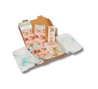 Cute CREATIONS Dog Lover’s Gift Set - Socks, Keyring & Bookmark, Dachshund, Frenchie, Pug, Spaniel, Cockapoo, Labrador, Toe's & Trinkets (Cockapoo)