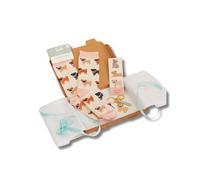 Cute CREATIONS Dog Lover’s Gift Set - Socks, Keyring & Bookmark, Dachshund, Frenchie, Pug, Spaniel, Cockapoo, Labrador, Toe's & Trinkets (Pug)