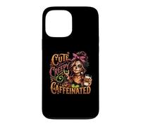 Cute, Creepy & Caffeinated Halloween Sugar Skull Coffee Girl Case for iPhone 13 Pro Max