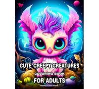 Cute Creepy Creatures Coloring Book: Fun Coloring Pages Featuring Adorable Creatures and Spooky Monster for Anxiety Relief and Relaxation (Cute & ... and Fun Designs for Adults and Teens)
