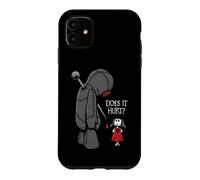 Cute Creepy Sad Does It Hurt Voodoo Doll Goth Girl Humor Case for iPhone 11
