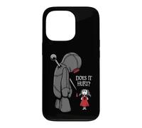 Cute Creepy Sad Does It Hurt Voodoo Doll Goth Girl Humor Case for iPhone 13 Pro