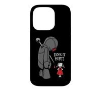 Cute Creepy Sad Does It Hurt Voodoo Doll Goth Girl Humor Case for iPhone 14 Pro