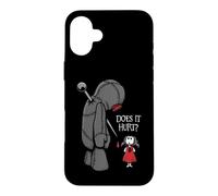 Cute Creepy Sad Does It Hurt Voodoo Doll Goth Girl Humor Case for iPhone 16 Plus