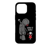 Cute Creepy Sad Does It Hurt Voodoo Doll Goth Girl Humor Case for iPhone 16 Pro