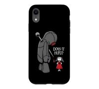 Cute Creepy Sad Does It Hurt Voodoo Doll Goth Girl Humor Case for iPhone XR