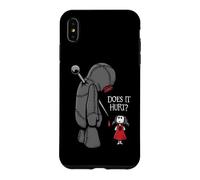 Cute Creepy Sad Does It Hurt Voodoo Doll Goth Girl Humor Case for iPhone XS Max