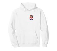 Cute Croat Pocket Pine Marten Croatia Pullover Hoodie