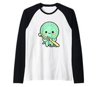 Cute Crochet Amigurumi Yarn Friend Design Raglan Baseball Tee