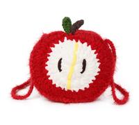 Cute Crochet Crossbody Bag, Handmade Knitted Yarn Shoulder Purse, Christmas Tree Apple Star Shaped Small Handbag, Festive Holiday Mini Sling Bag for Women Girls, Christmas Tree