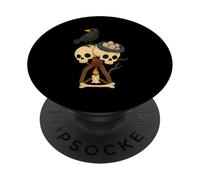 Cute Crow Skull Cartoon PopSockets Adhesive PopGrip