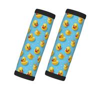 Cute Crown Duck Print Luggage Handle Wraps for Suitcase, Soft Travel Luggage Handle Cover Tags Identifiers for Suitcases