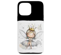 Cute Crowned Fairy with a Joyful Smile for Fantasy Lovers Case for iPhone 13 Pro Max