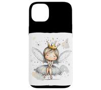 Cute Crowned Fairy with a Joyful Smile for Fantasy Lovers Case for iPhone 14 Plus
