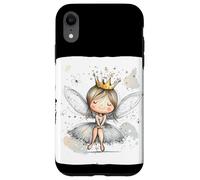 Cute Crowned Fairy with a Joyful Smile for Fantasy Lovers Case for iPhone XR