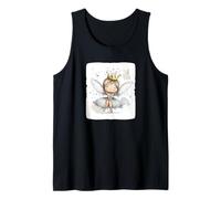 Cute Crowned Fairy with a Joyful Smile for Fantasy Lovers Tank Top