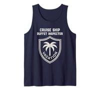 Cute Cruise Buffet Inspector Beaching Vacation Trip Salty Tank Top