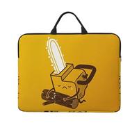 Cute Crying Chainsaw 14 Inch Printed Laptop Sleeve, 600d Oxford-Cloth Shockproof Laptop Case With Thickened Pearl Cotton,Waterproof Portable Laptop Handbag Cover