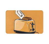 Cute Crying Chainsaw Print Living Room Bathroom Kitchen Anti Slip and Absorbent Carpet, Indoor Entrance Door Muddy Floor Mat, Ultra Soft Washable Carpet 21x31.5 Inches