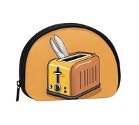 Cute Crying Chainsaw Print Portable Mini Storage Bag Shell Shaped Wallet Small Coin Wallet Shell Storage Bag