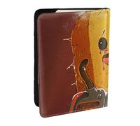 Cute Crying Chainsaw Printed Passport Holder - 6.5 x 4.5 Inch RFID Blocking Travel Wallet,Stylish Passport Cover,Lightweight Document Organizer for Cards