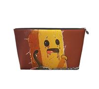 Cute Crying Chainsaw Printed Travel Cosmetic Bags with Silver Zipper Makeup Organizer Cosmetic Case Toiletry Bag for Women Mom Girls