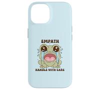 Cute Crying Frog Empath Handle with Care Aesthetic Case for iPhone 14