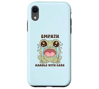 Cute Crying Frog Empath Handle with Care Aesthetic Case for iPhone XR