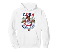 Cute Cuban Girl Cuba Traditional Dance Flowers Latina Pullover Hoodie