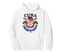 Cute Cuban Girl Cuba Traditional Dance Flowers Latina Pullover Hoodie