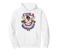 Cute Cuban Girl Cuba Traditional Dance Flowers Latina Pullover Hoodie