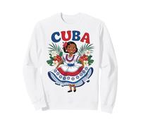 Cute Cuban Girl Cuba Traditional Dance Flowers Latina Sweatshirt