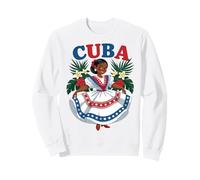 Cute Cuban Girl Cuba Traditional Dance Flowers Latina Sweatshirt