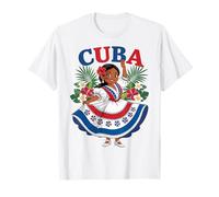 Cute Cuban Girl Cuba Traditional Dance Flowers Latina T-Shirt