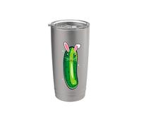 Cute Cucumber Bunny Pickle Vegetarian Stainless Steel Insulated Tumbler