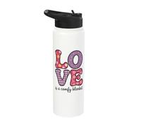 Cute Cuddly Boho Cottagecore Romantic Living for Women Stainless Steel Insulated Water Bottle