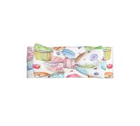 Cute Cupcakes Donuts Muffins Sugar Print Baby Bow Headband â€“ Full Moon Gift for Newborns, Toddlers â€“ Skin-Friendly Hair