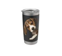 Cute Curious Beagle Puppy Dog Lover Design Stainless Steel Insulated Tumbler