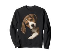 Cute Curious Beagle Puppy Dog Lover Design Sweatshirt