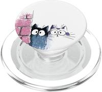 Cute Curious Cats Peeking Funny Wide Eyes Kittens PopSockets PopGrip for MagSafe