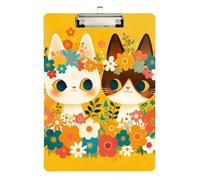 Cute Cute Flowers Vintage Binder with clipboard Inside Transparent for 5th Grade Classroom Essentials for Teachers Size 9 x 12 Silver