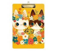 Cute Cute Flowers Vintage Binder with clipboard Inside Transparent for 5th Grade Classroom Essentials for Teachers Size 9 x 12 Gold