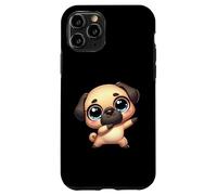 Cute Dab Pug Funny Cartoon Animal With Big Eyes Case for iPhone 11 Pro