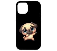 Cute Dab Pug Funny Cartoon Animal With Big Eyes Case for iPhone 12/12 Pro
