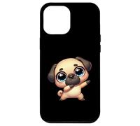 Cute Dab Pug Funny Cartoon Animal With Big Eyes Case for iPhone 12 Pro Max